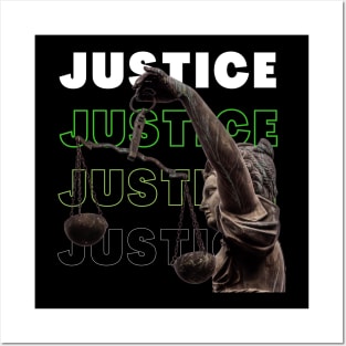 Justice fade Posters and Art